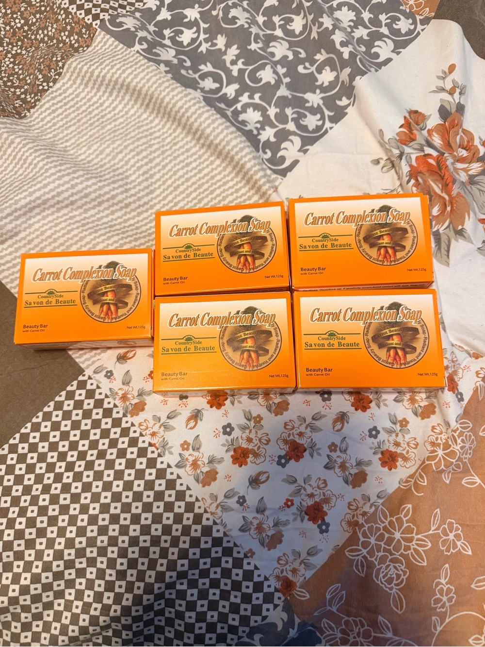 5 Carrot Complexion Soap Beauty Bar – 125g Each